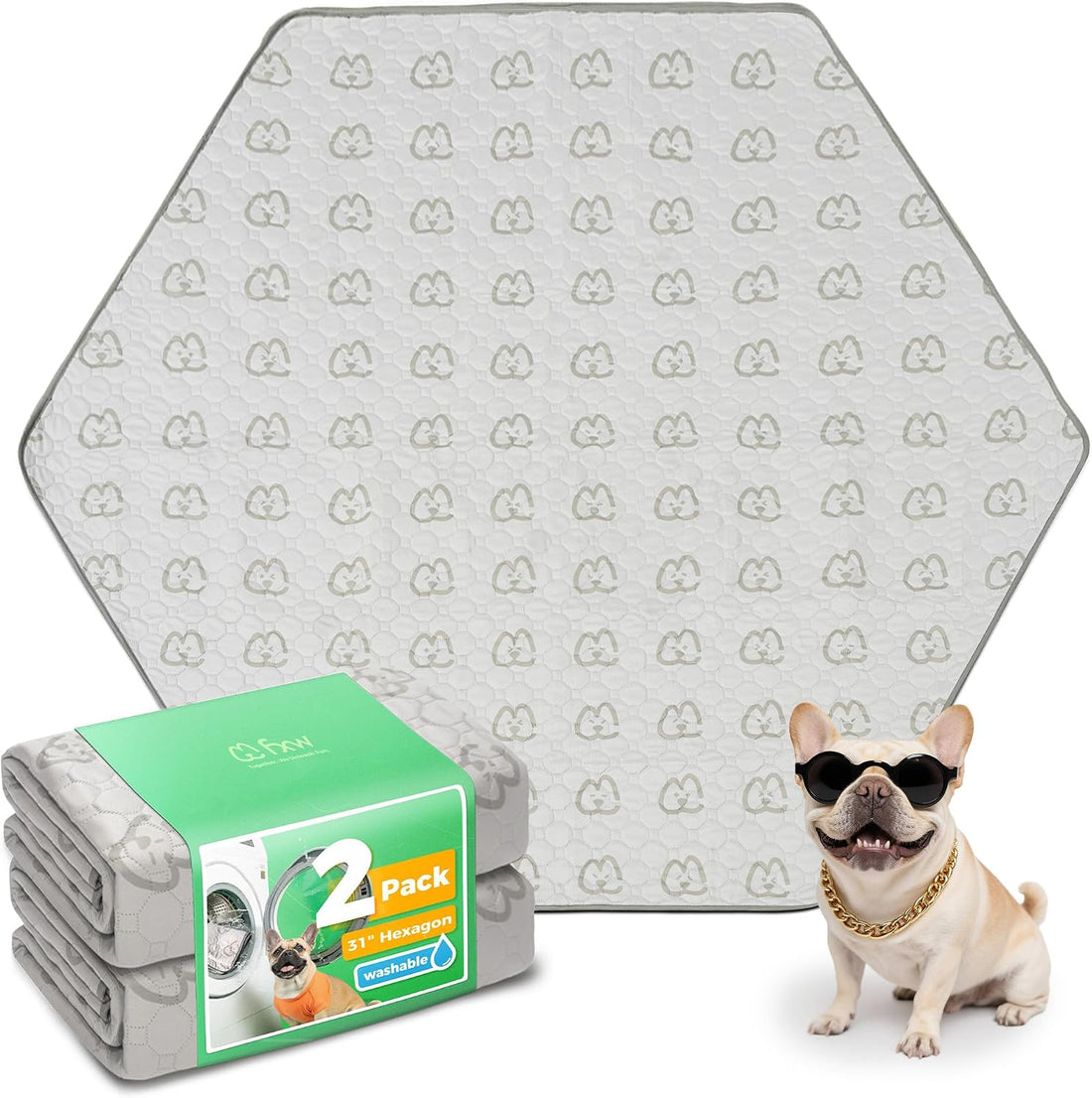 FXW Washable Pee Pads for Dogs, Super Absorbent