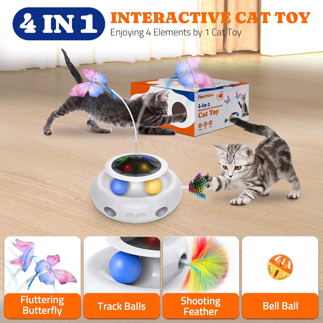 Pawtners Interactive Cat Toy