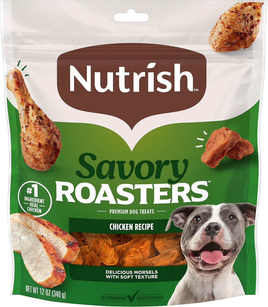 Nutrish Savory Roasters Dog Treats with Chicken, 30 oz. Pouch