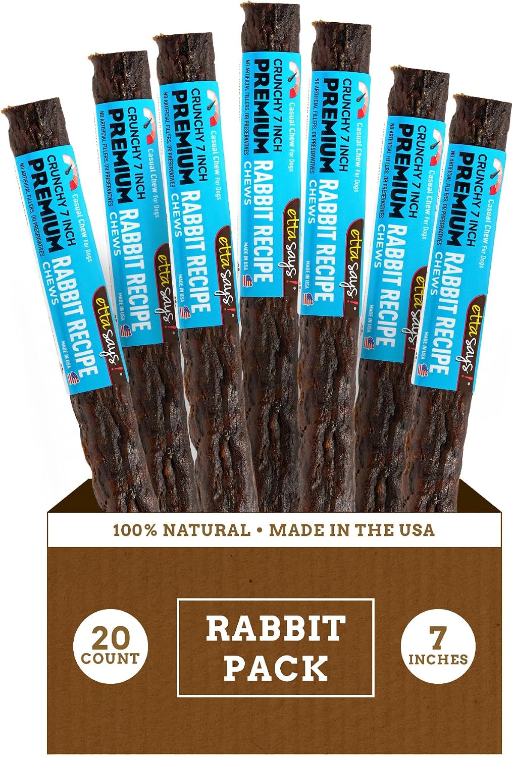 etta says! Premium Crunchy Dog Chews 7” Variety Pack