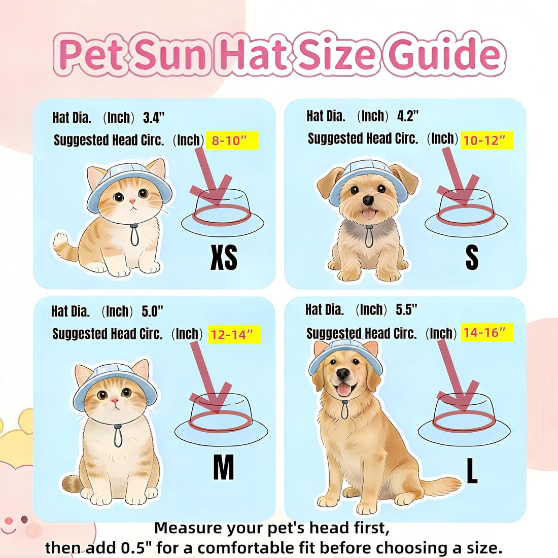 Corduroy Dog Sun Hat with Ear Holes