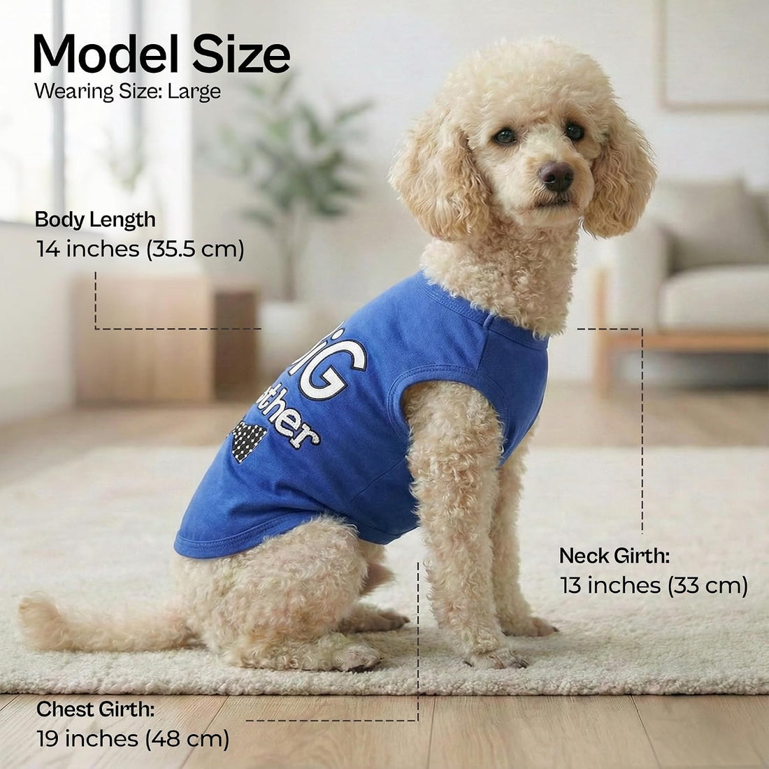 Parisian Pet Dog Shirt – 100% Cotton Shirts for Large Dogs
