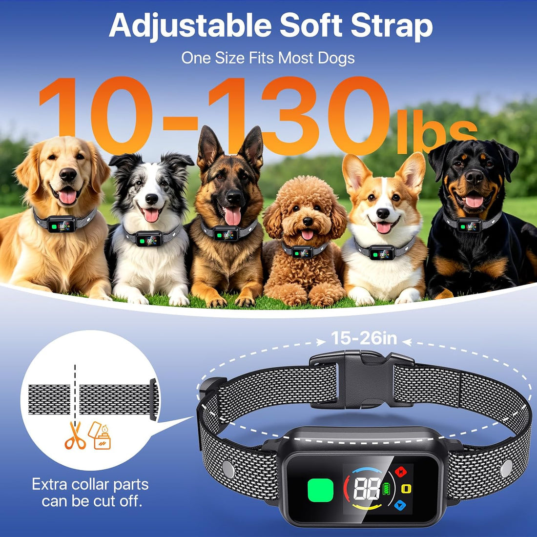 2 In1 Wireless Dog Collar Fence System & Training Collar