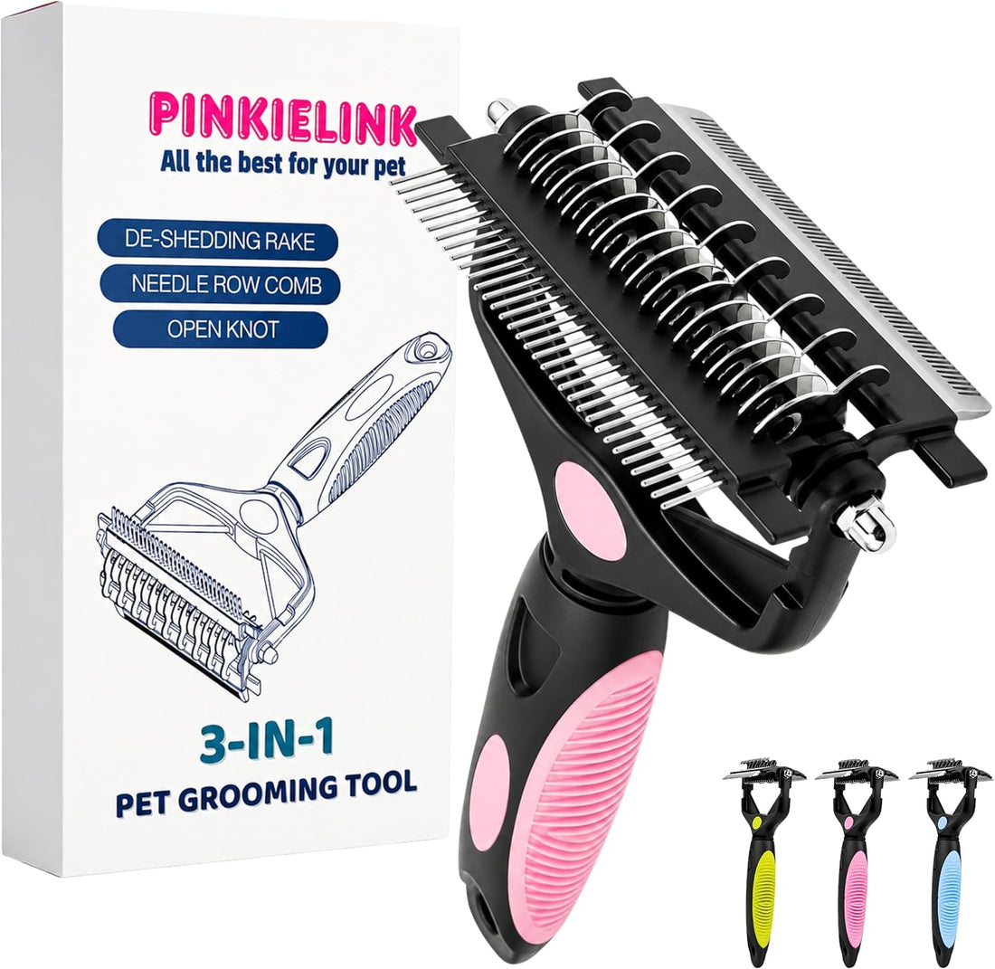 3-IN-1 Pet Grooming Tool - Undercoat Rake