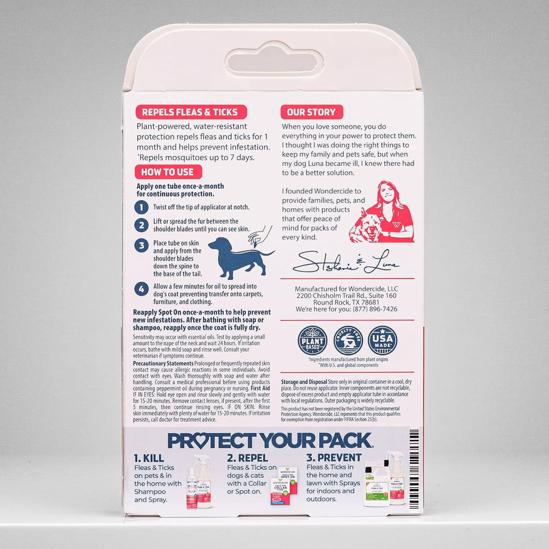 Wondercide - Flea Tick & Mosquito Dog Spot On