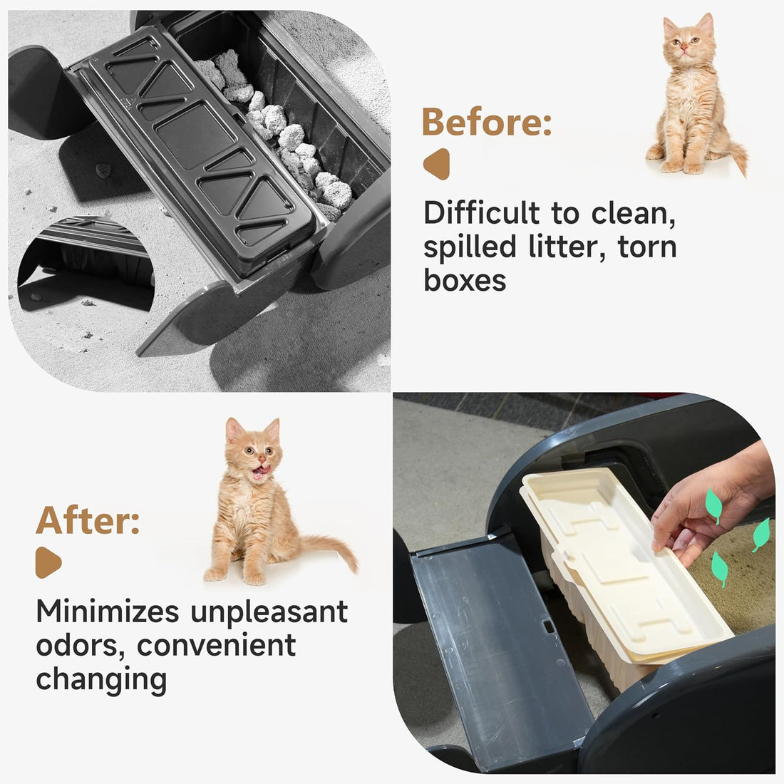 LUVCOSY 30 PCs Disposable Waste Receptacles with Charcoal Bags