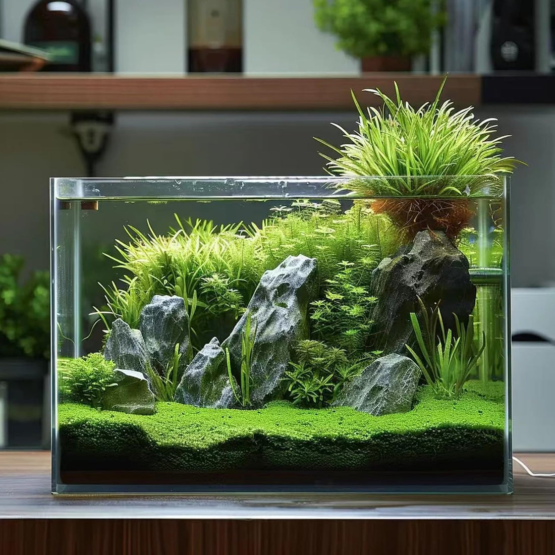 Vimvins 3 Gallon Glass Fish Tank