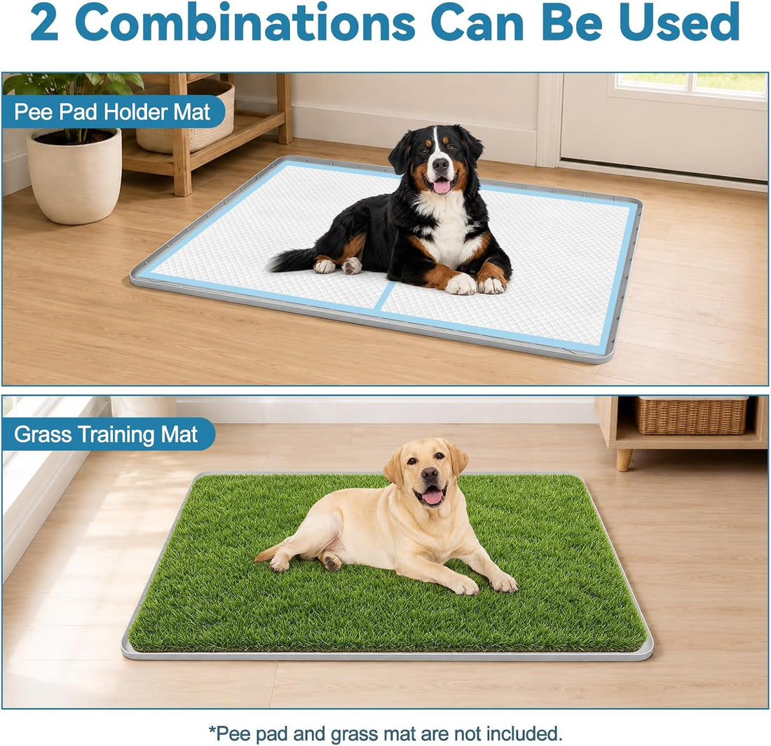 Silicone Dog Pee Pad Holder 40" x 28" Potty Training Tray