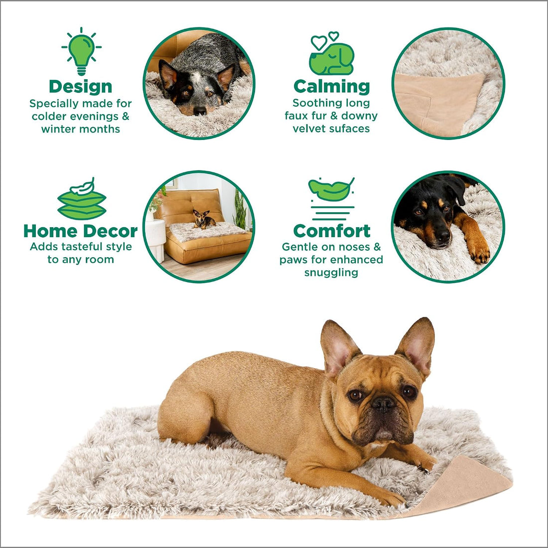 Furhaven Waterproof Throw Blanket for Dogs & Indoor Cats, Washable