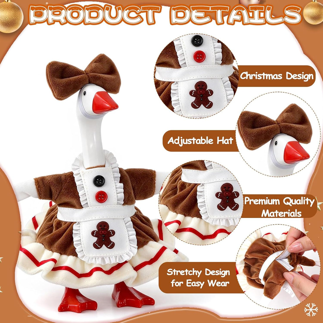 7 Inch Mini Desk Goose Outfits