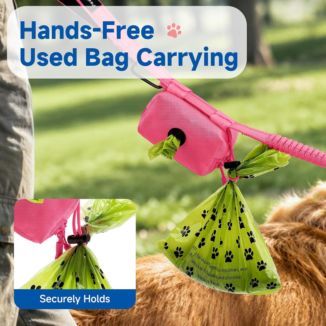 Dog Poop Bag Holder for Leashes