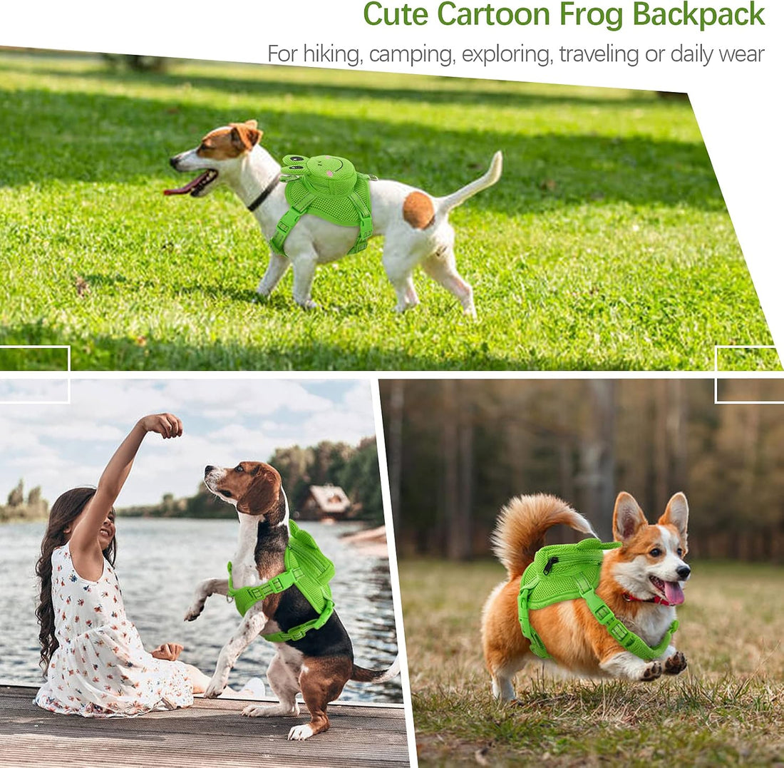IDOMIK Frog Dog Backpack Harness
