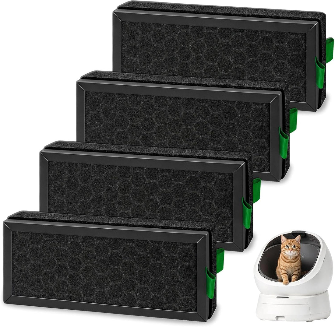 4 Pcs Carbon Filter Compatible with PETLIBRO Luma Automatic Cat