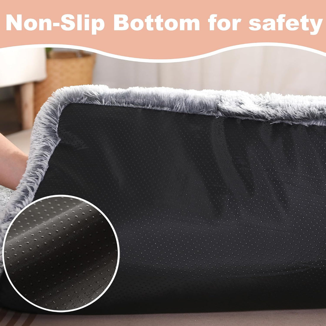 Bedfolks Waterproof Dog Crate Bed, Soft Kennel Mat, 23"x18"