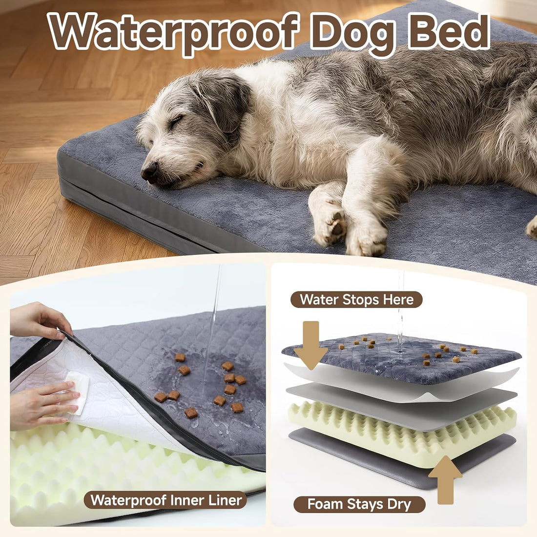 Waterproof Dog Crate Bed Pad
