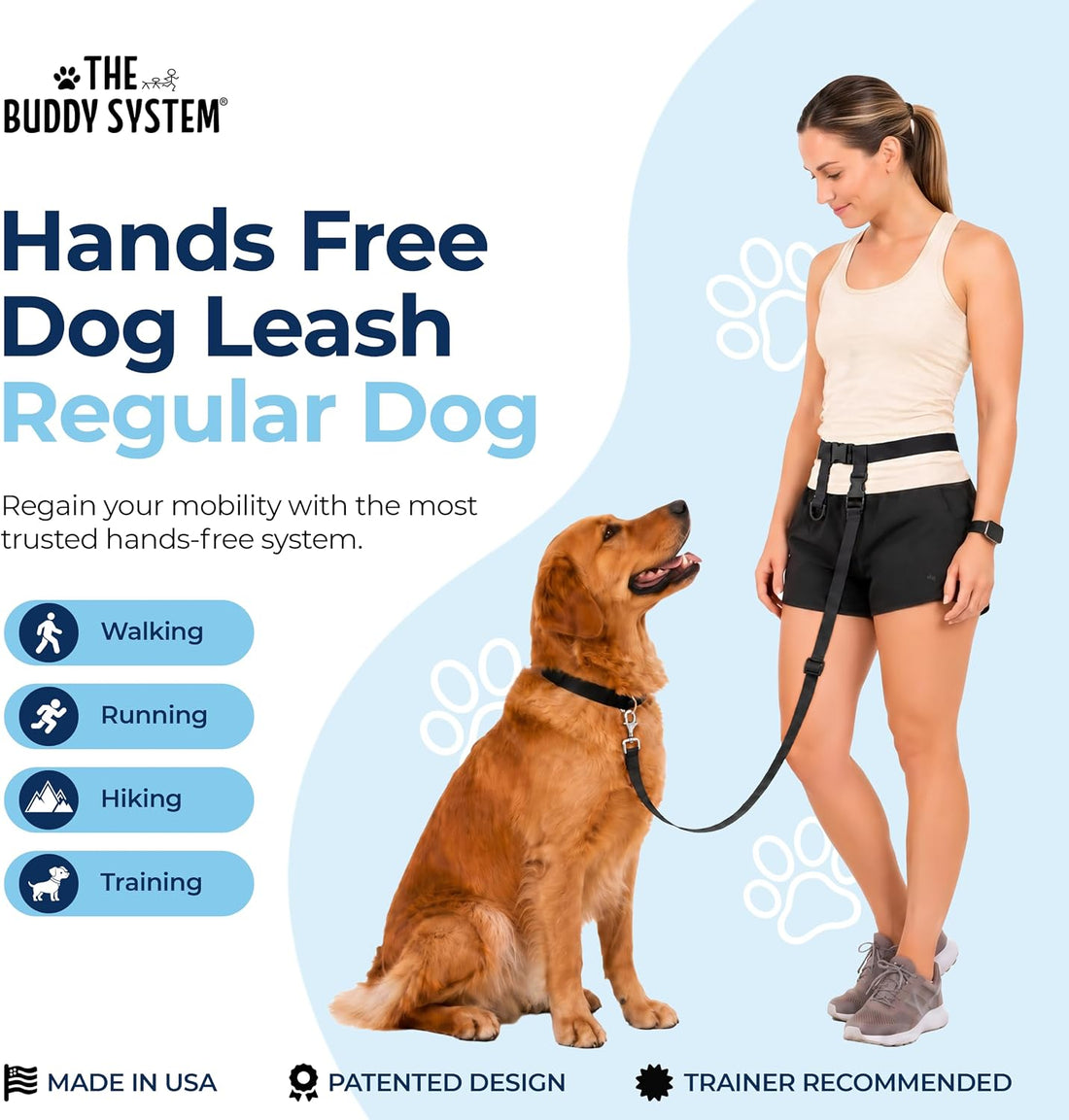 The Buddy System Adjustable Hands Free Dog Leash