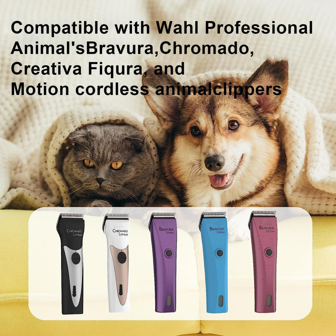 Sodaer 5 in 1 Replacement Blades Compatible with WAHL Bravura