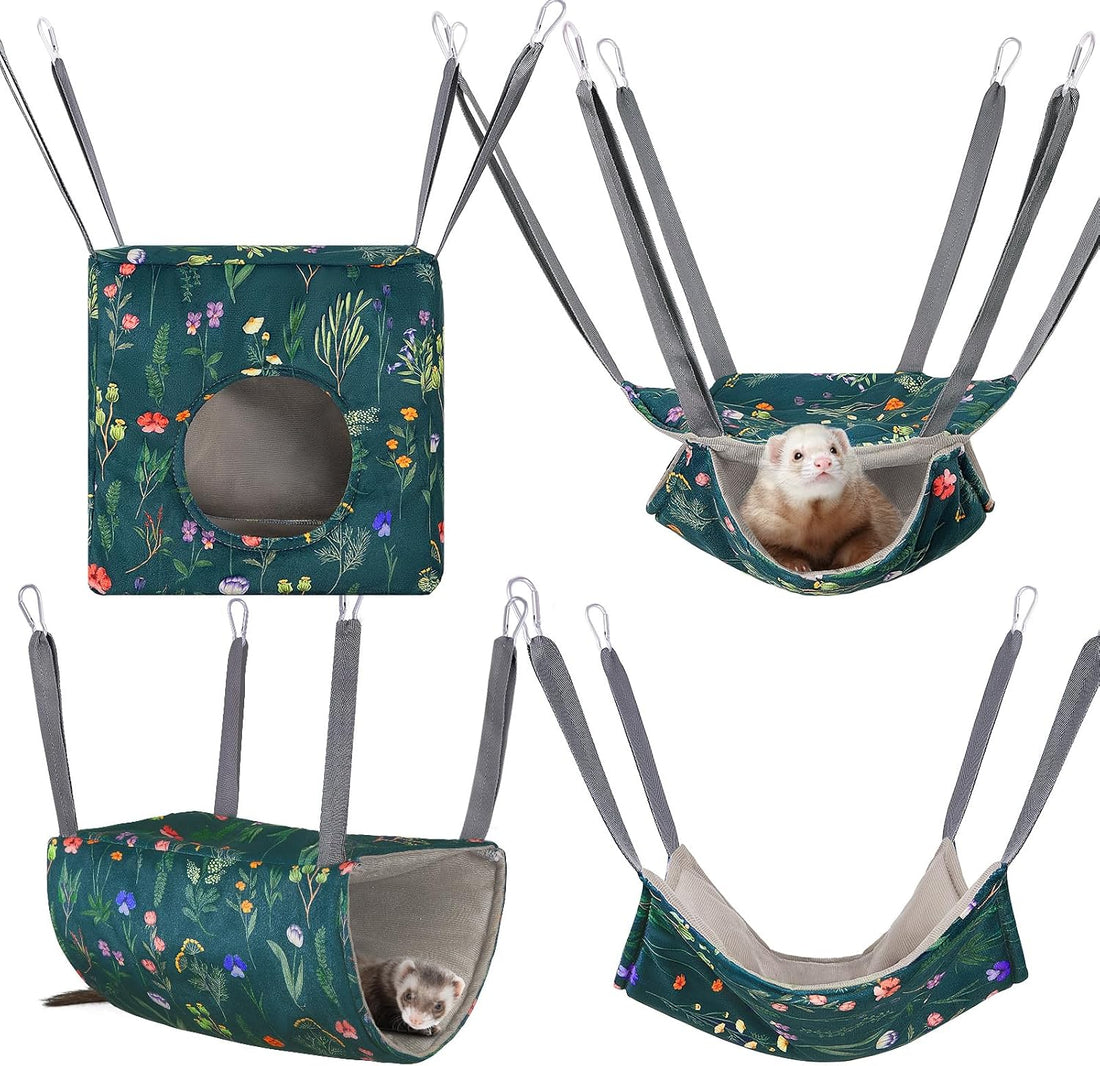 Glittme 4 Pack Cozy Ferret Hammock