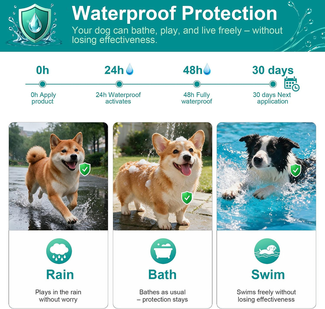 Flea and Tick Preventative for Dogs 5-22 lbs, Topical Flea Drops