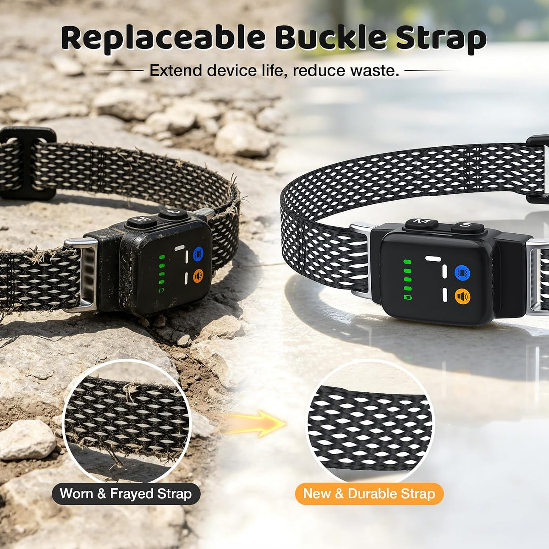 MASBRILL Bark Collar for Small Dogs, Adjustable Sensitivity
