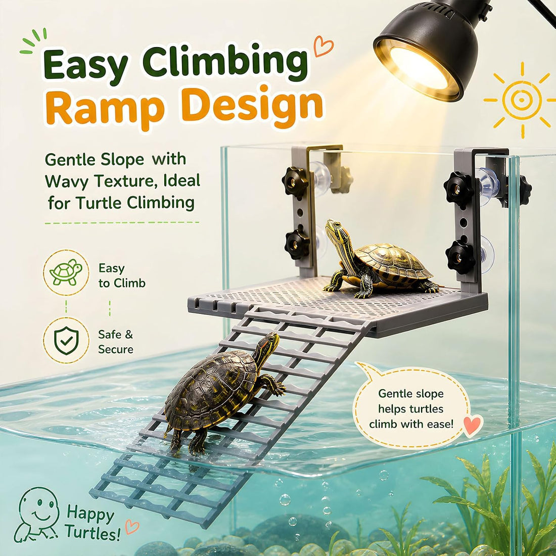 Adjustable Hanging Turtle Basking Platform, Turtle Dock