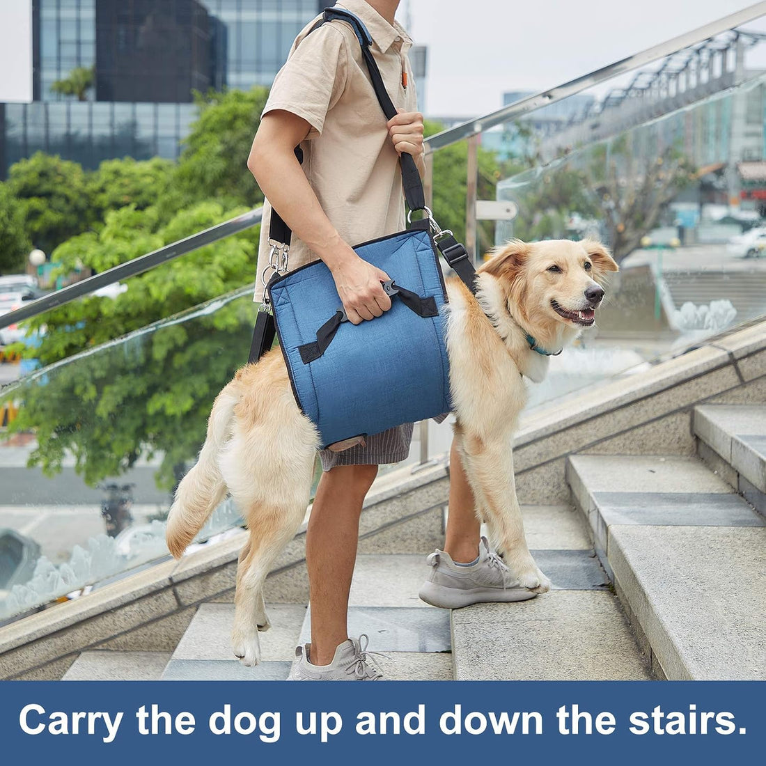 COODEO Dog Carry Sling, Emergency Backpack Pet Legs Support