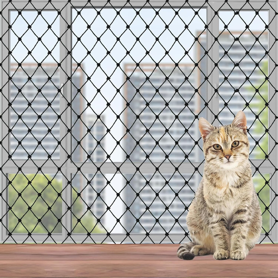 Cat Balcony Netting, Cat Net Pet Anti-Fall Safety Netting,10x6.6ft