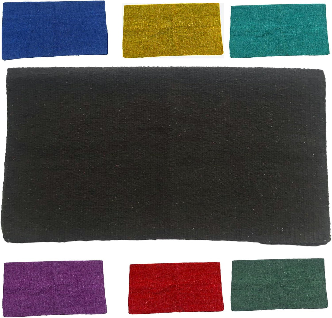 Majestic Ally Solid Color 34"x 36" Traditional Acrylic Saddle Blanket