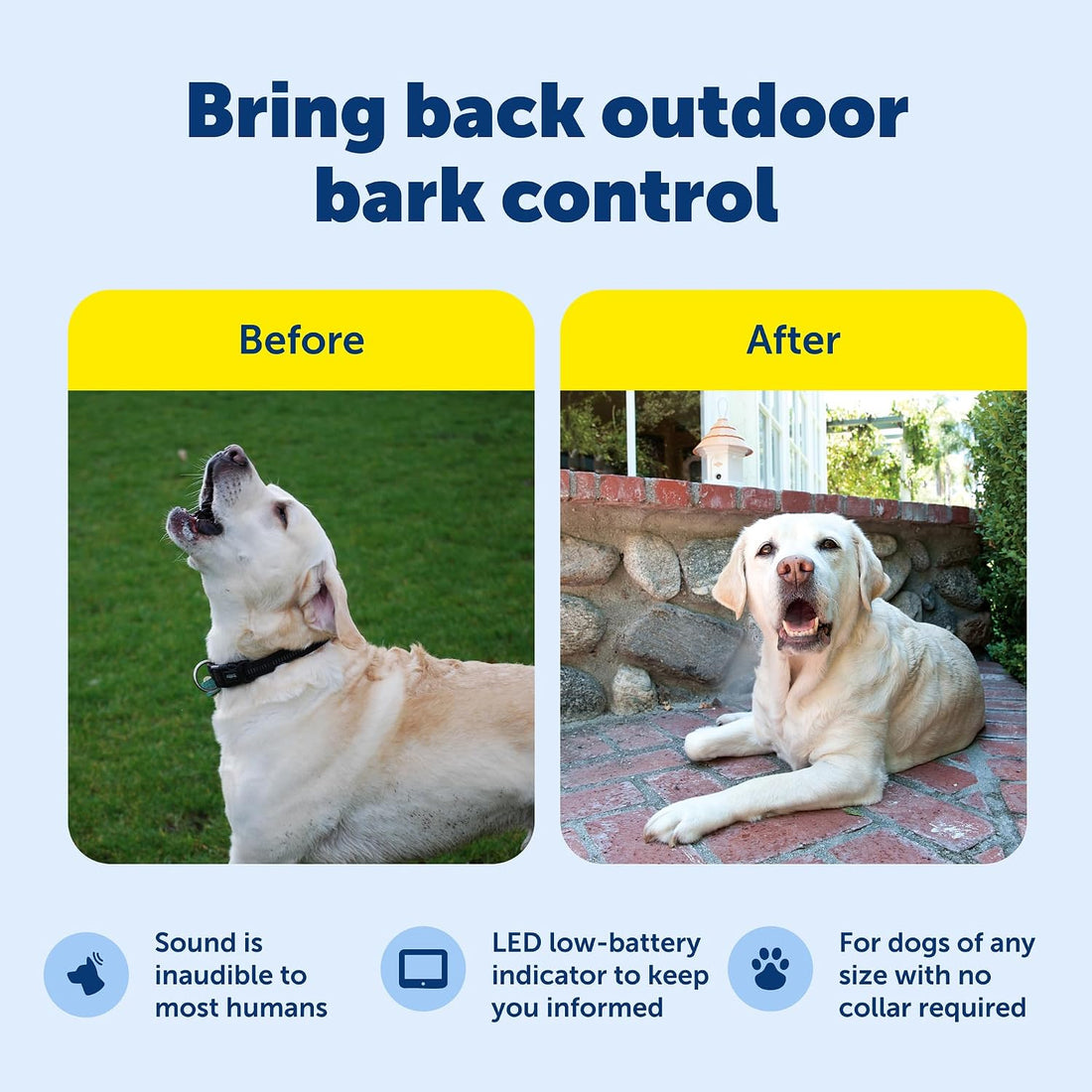 PetSafe Outdoor Bark Control, Hanging Birdhouse, Up to 1/4-Acre
