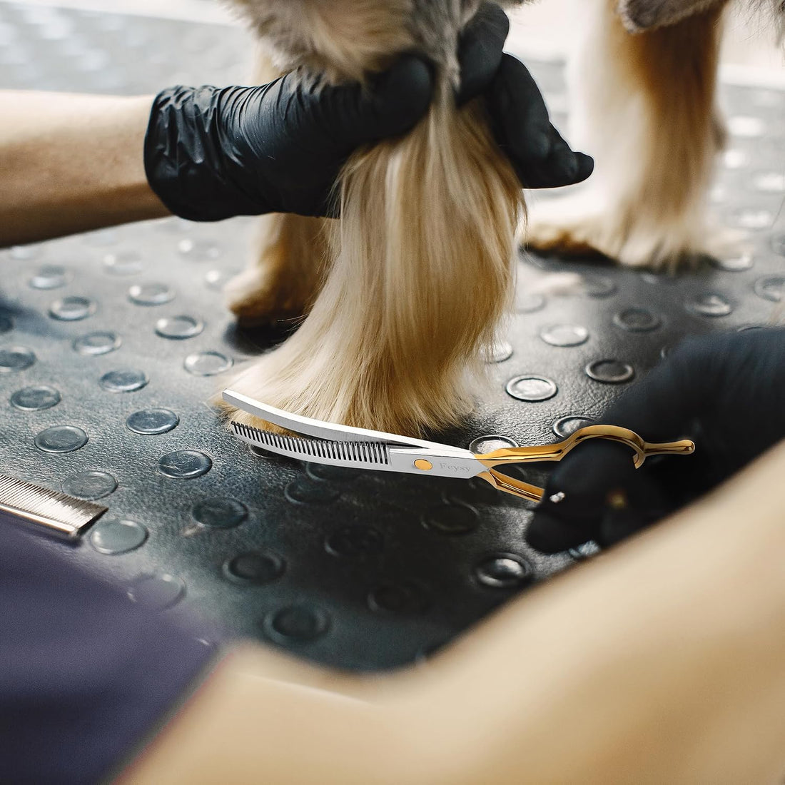 Dog Grooming Scissors Kit, Curved Pet Grooming Shears Set