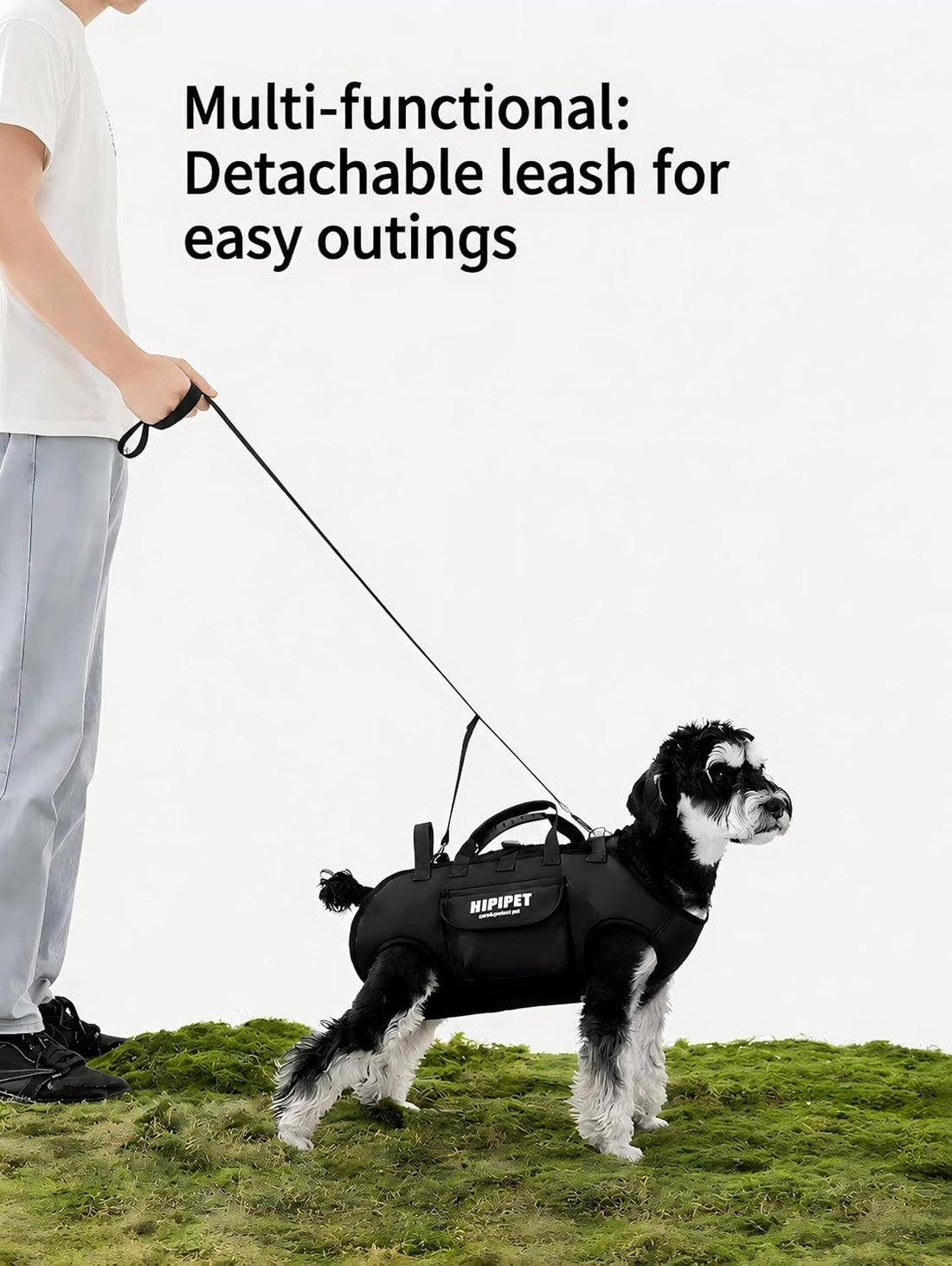Dog Lift Assist Sling, Multifunctional Pet Leash Harness Backpack