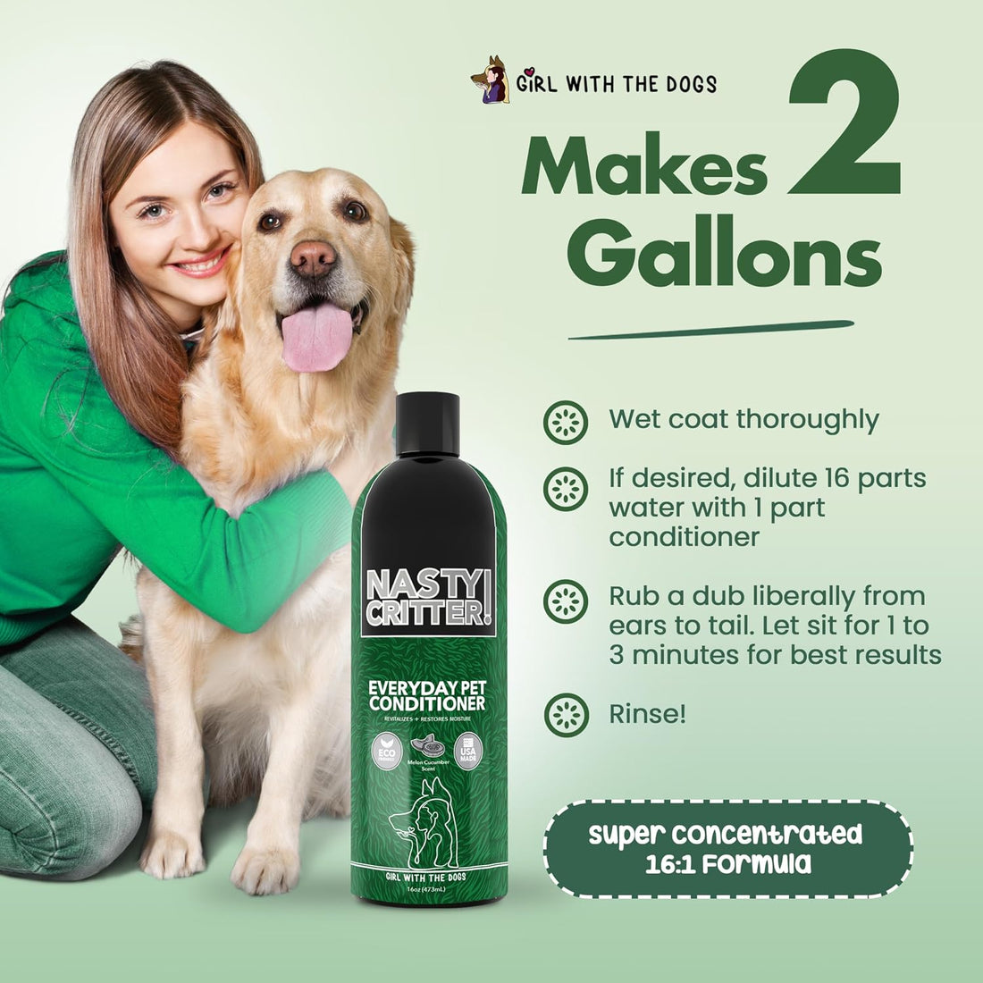 Nasty Critter! by Girl With The Dogs - Made in USA
