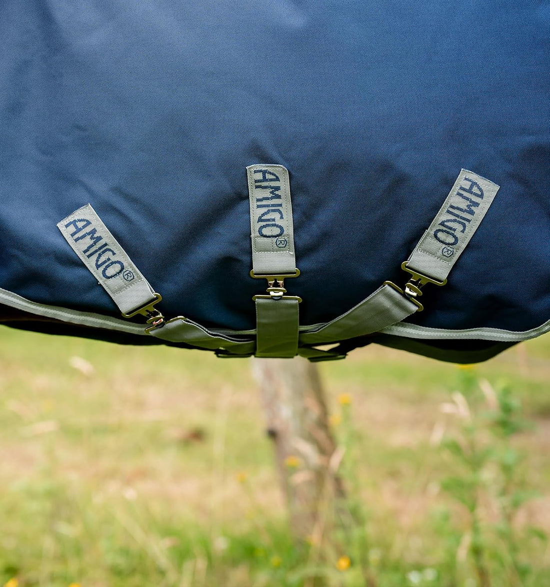 Amigo® 1200D Plus Turnout 0g - Navy/Titanium Grey & Silver, 78 inches