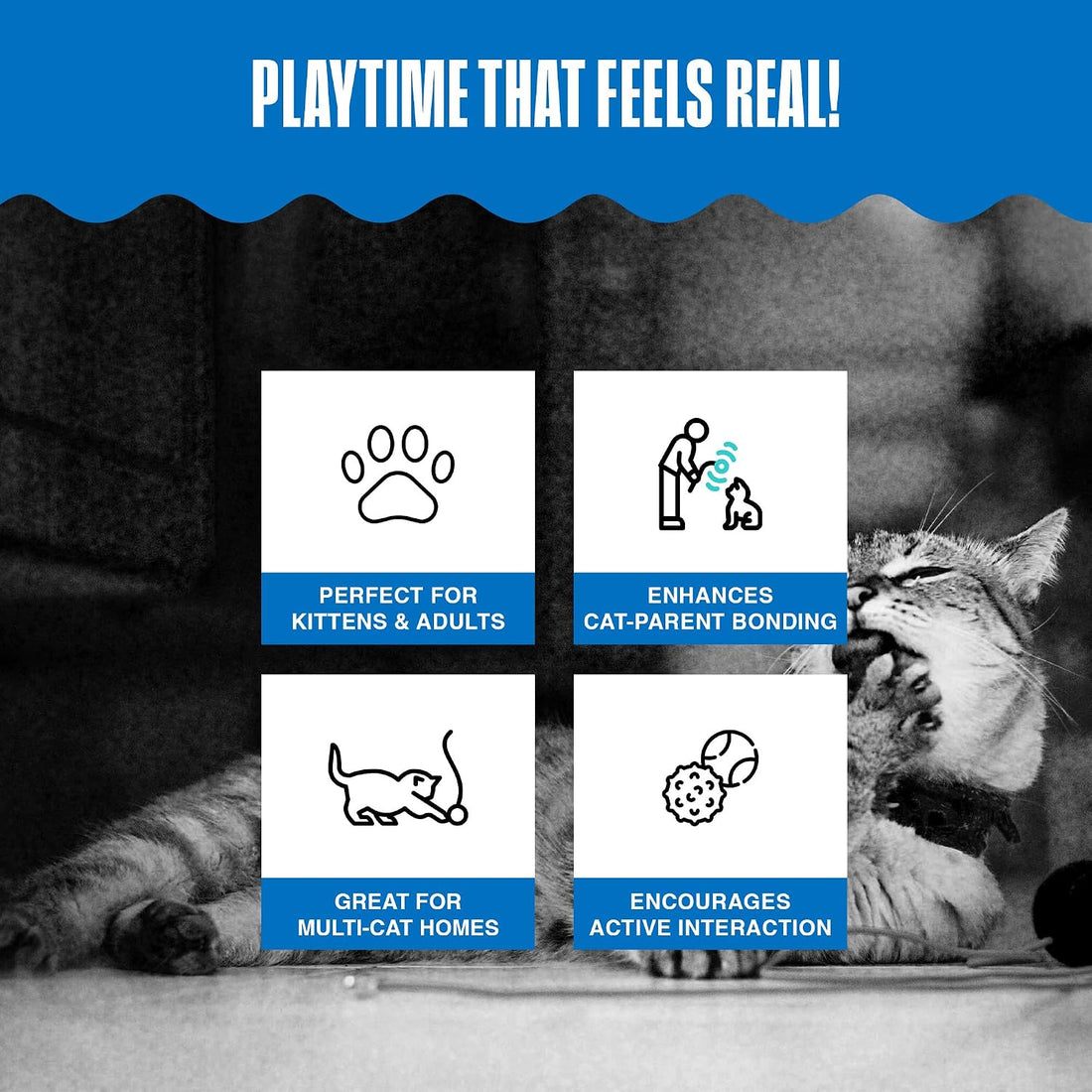 Penn-Plax Play Fur Mice Cat Toys, 12 Pack