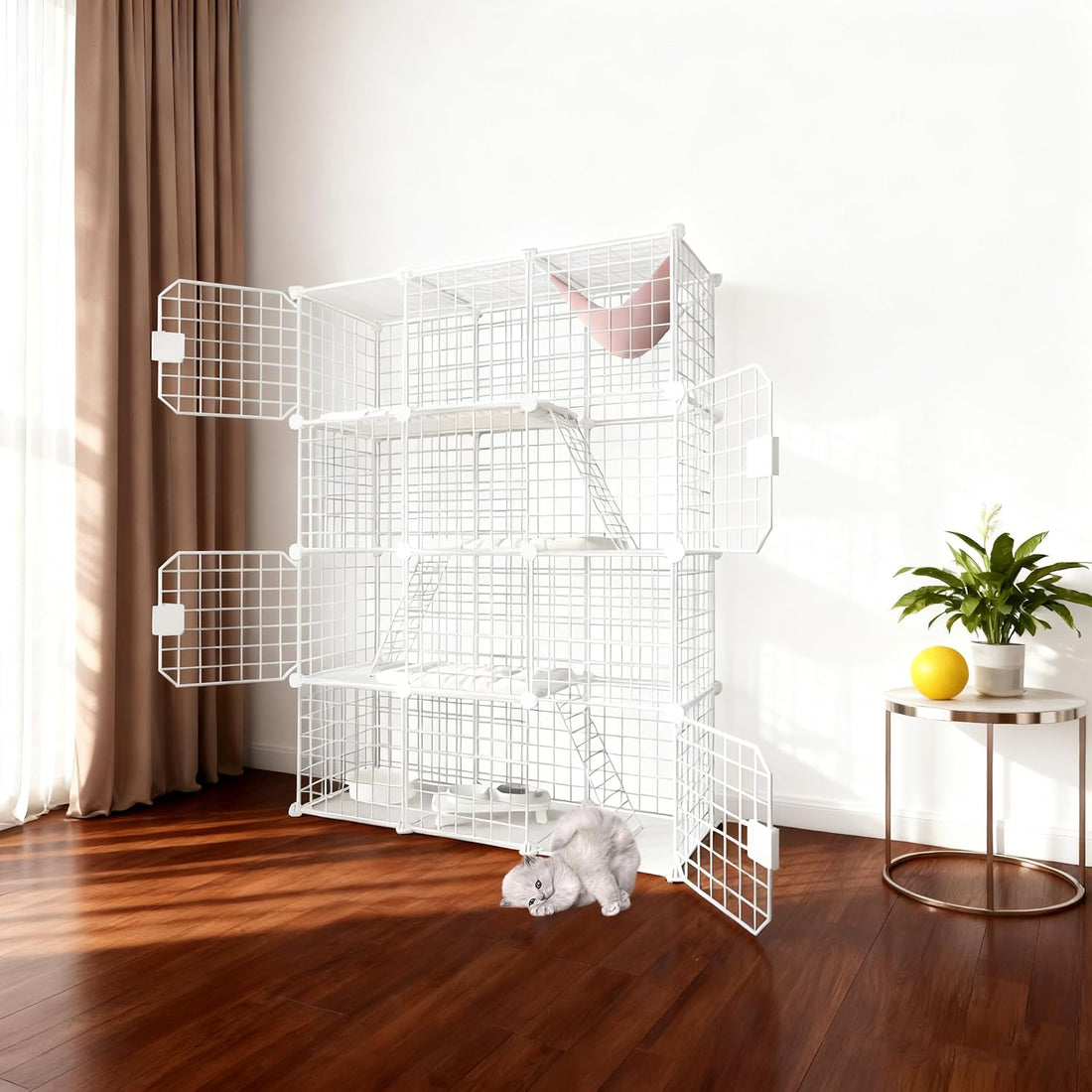Large Cat Cage Enclosure Indoor DIY Cat Playpen Pet Home Small Animal