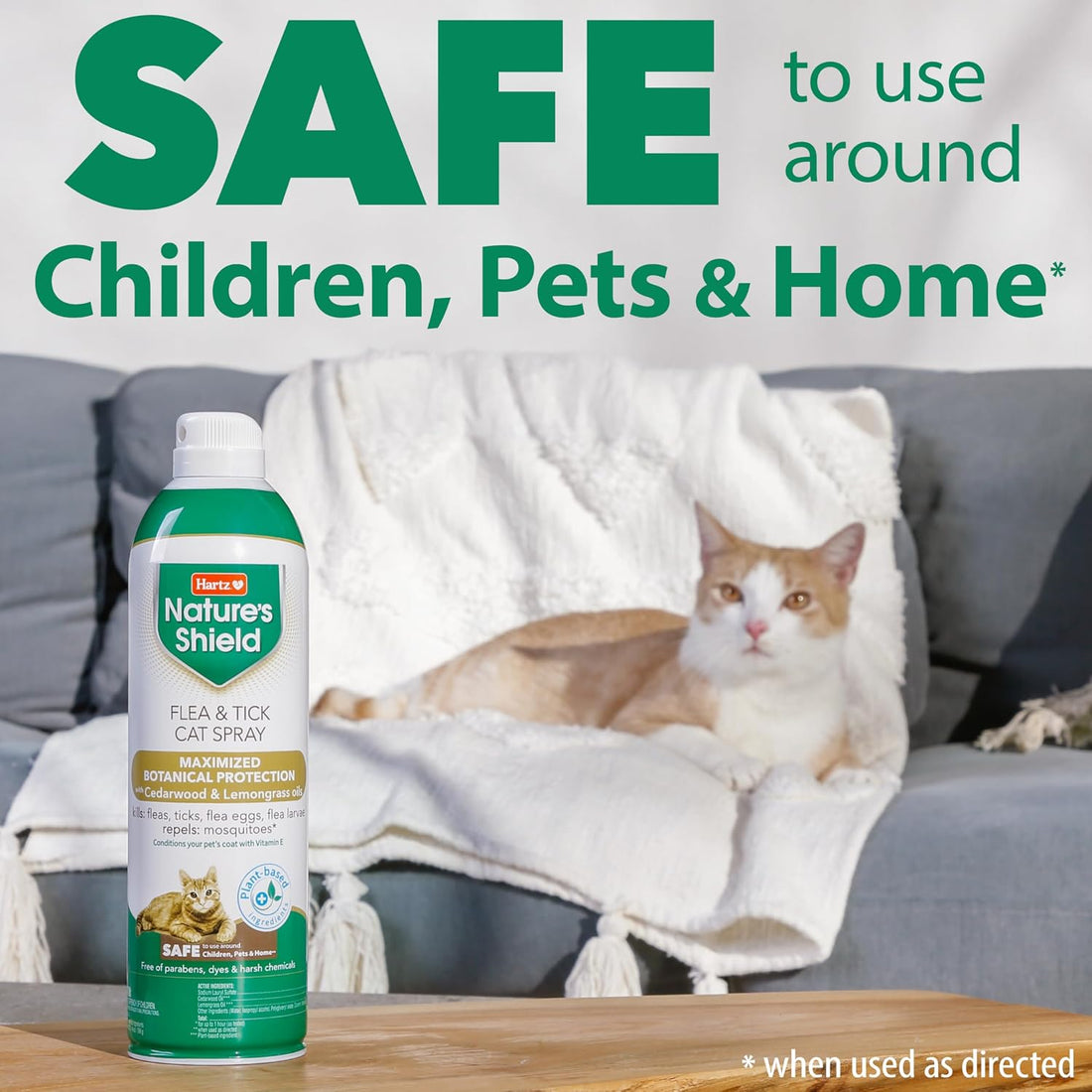 Hartz Nature’s Shield Flea & Tick Spray Treatment for Cats