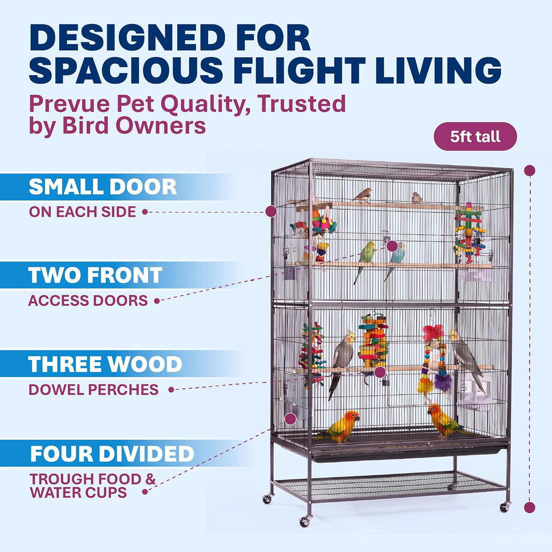 Prevue Hendryx Pet Products Wrought Iron Flight Cage