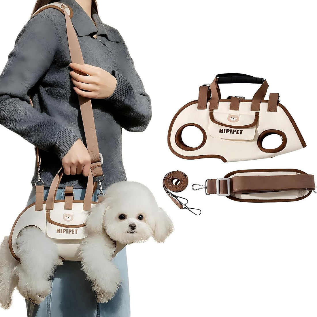 Dog Lift Assist Sling, Multifunctional Pet Leash Harness Backpack