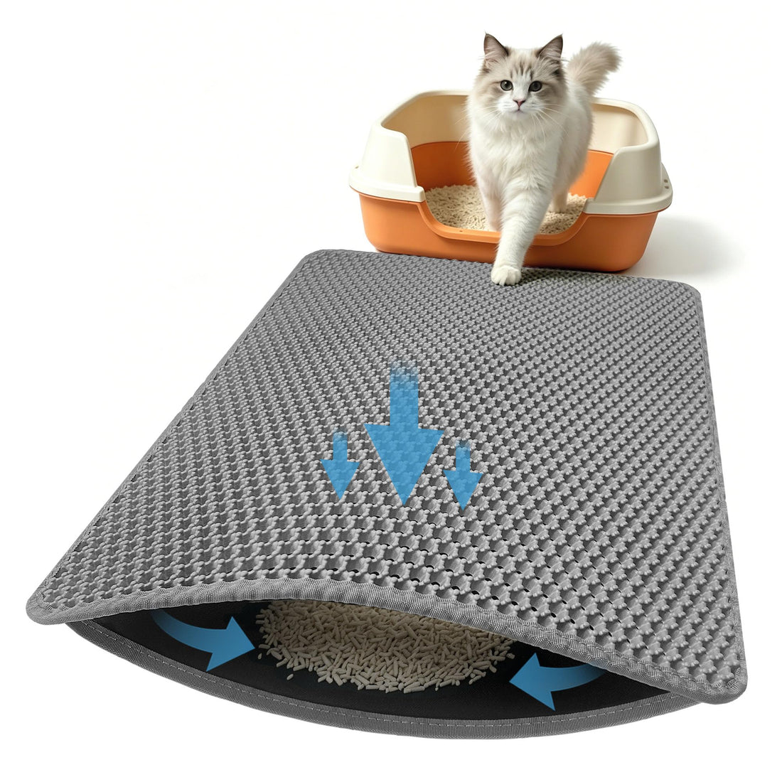 Xuanyaente Double Layer Ultra Soft Cat Litter Mat