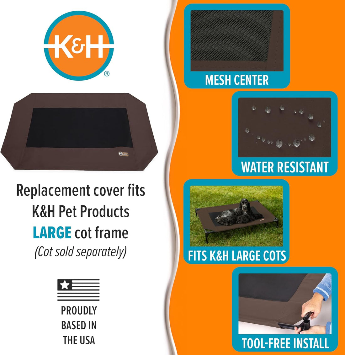 K&H Pet Products Dog Cot Replacement Cover