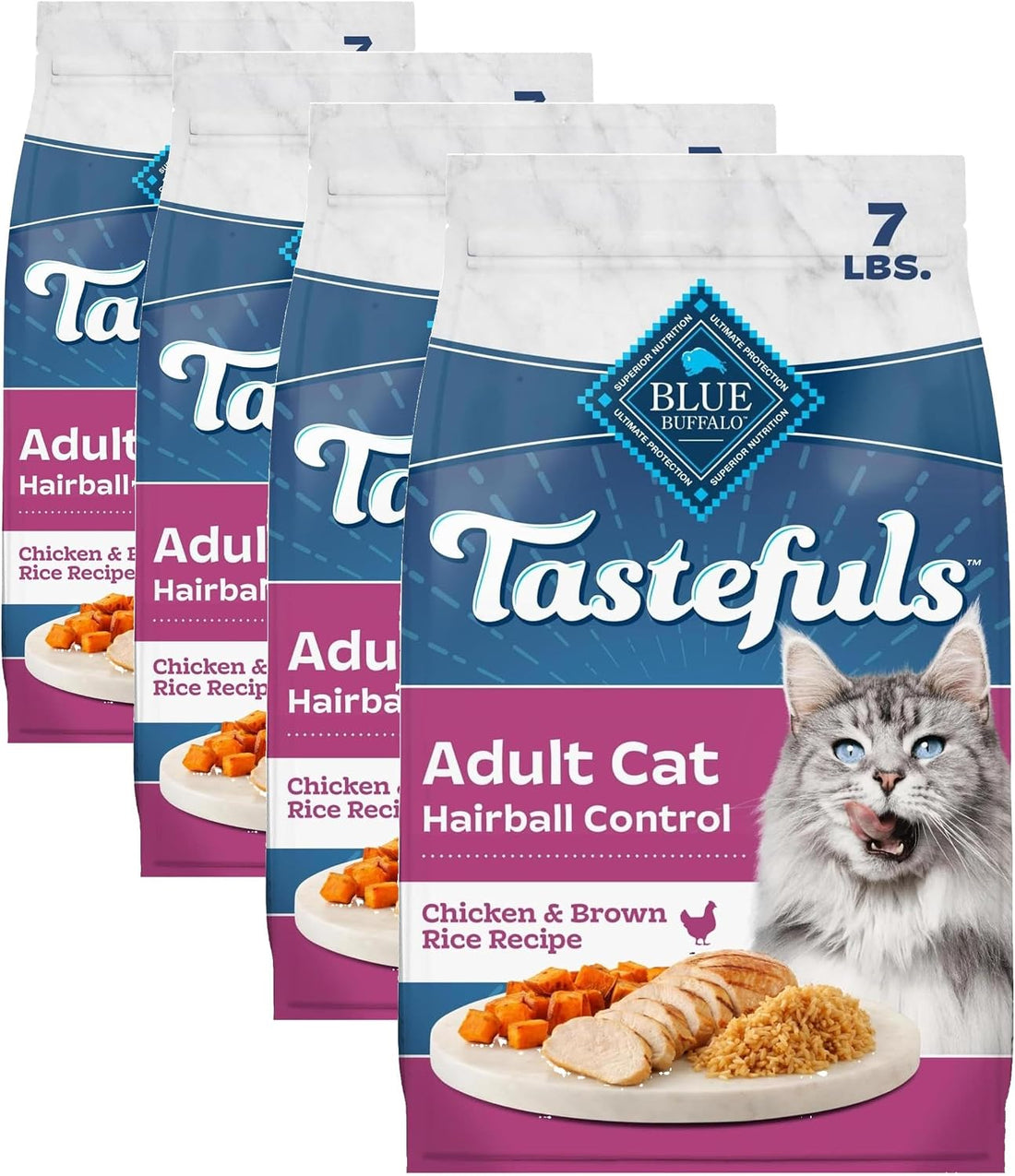 Blue Buffalo Tastefuls Chicken Adult Hairball Control Dry Cat Food