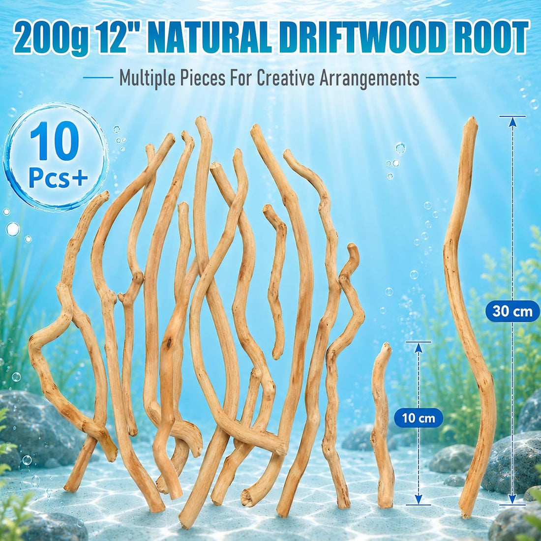 200g Natural Driftwood Root for Aquarium