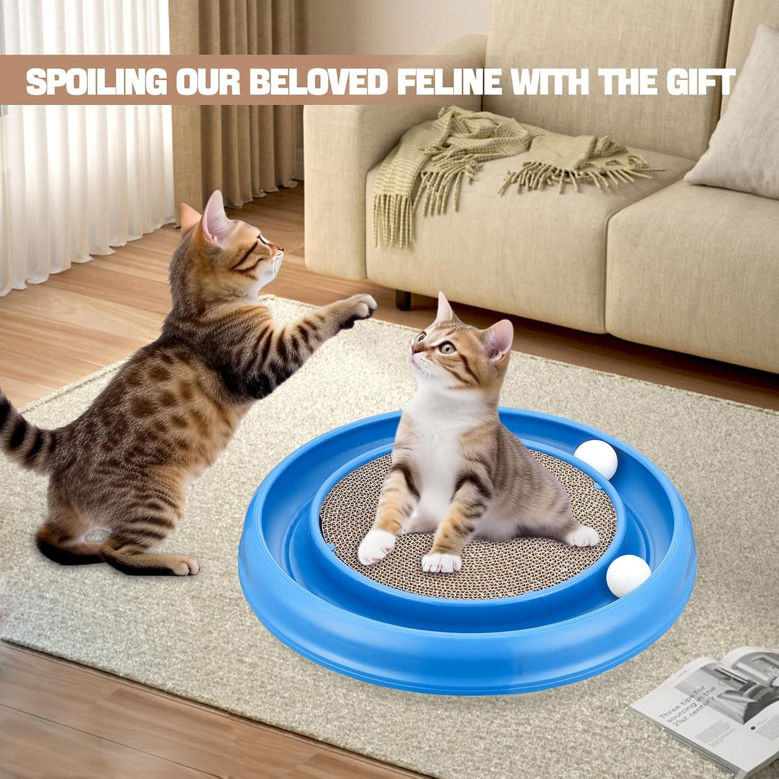 Cat Track Balls Replacement Track Balls for Turbo Round Scratcher Toy