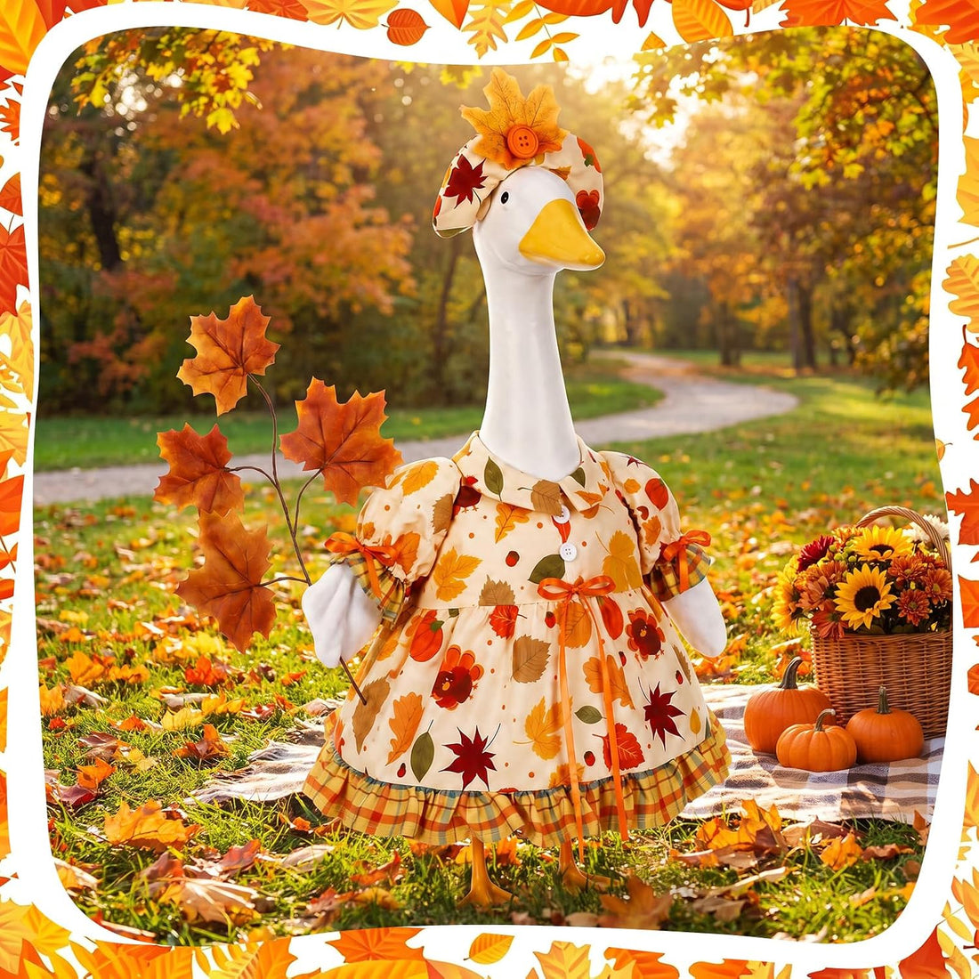 Fall Maple Porch Goose Outfit Fall Goose Clothes