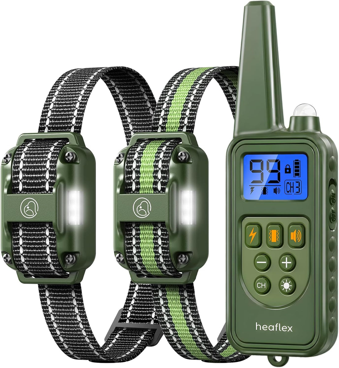 Shock Collar for 3 Dogs, Dog Training Collar with Remote, Rechargeable