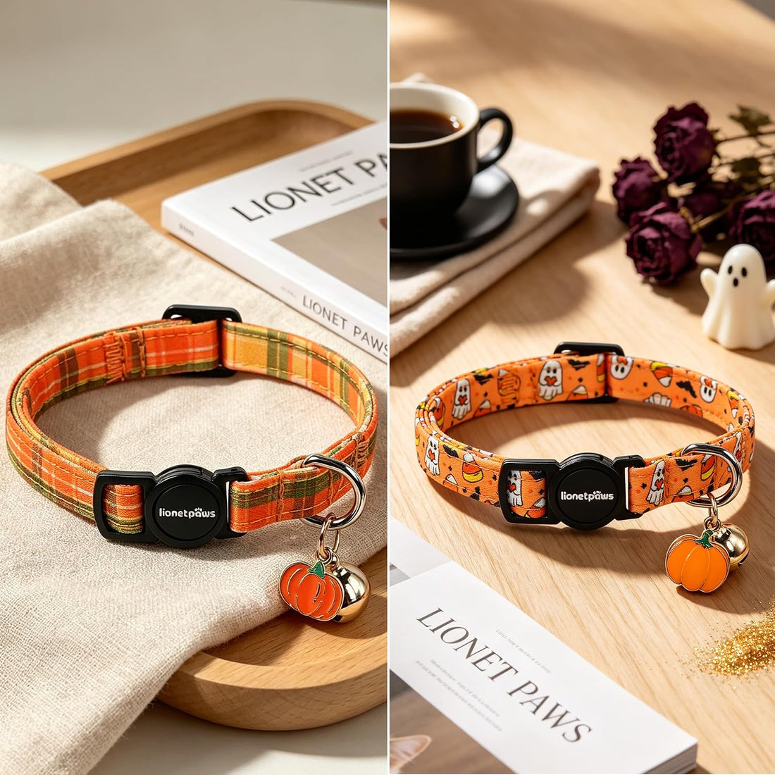 LIONET PAWS 2 Pack Breakaway Cat Collars