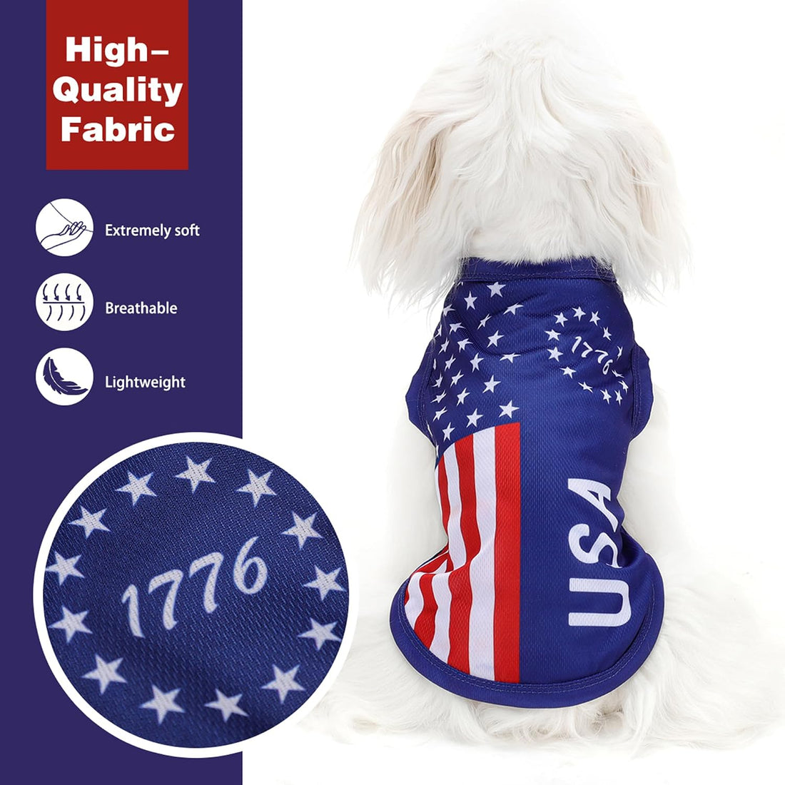 American Flag Inspired Dog Vest: Perfect Dog Shirt