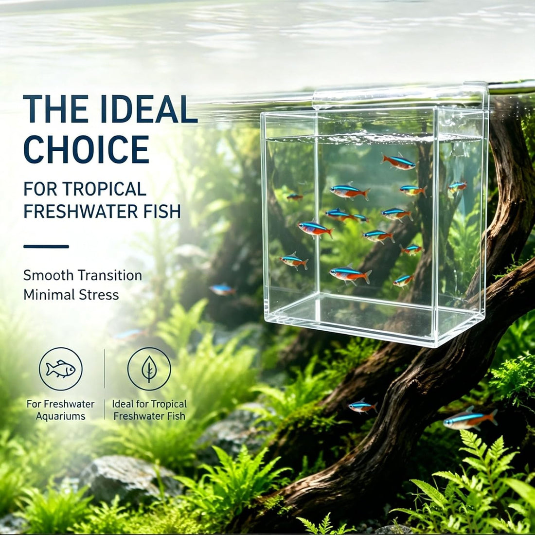 Fish Breeder Box for Aquarium, Hanging Acclimation Box