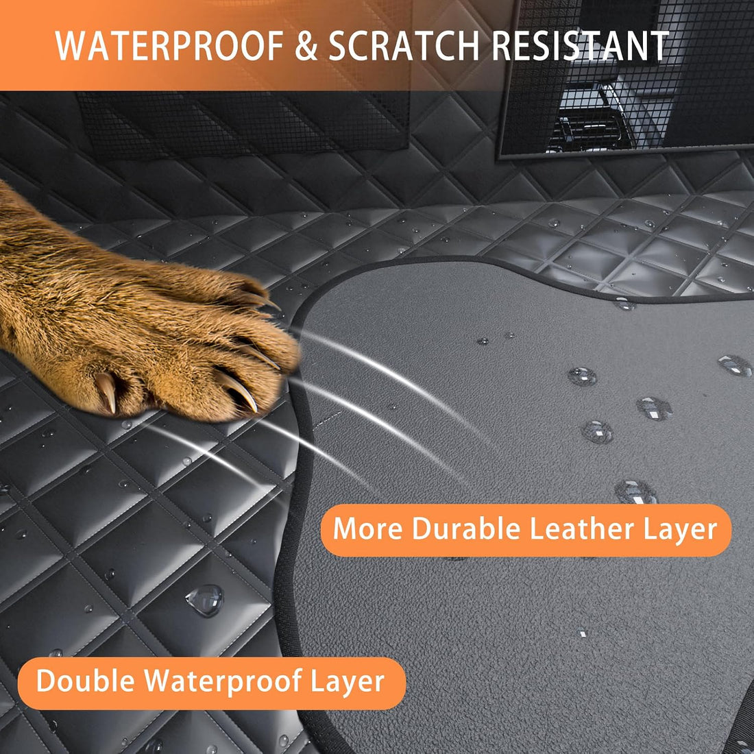 Sixheels Dog Car Seat Cover Back Seats Protector