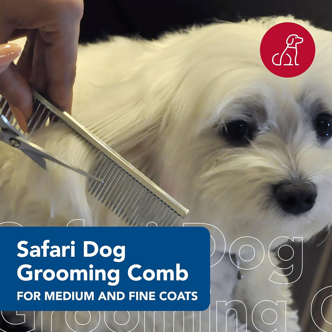 Coastal Pet Safari Dog Grooming Comb for Fine Coats, 4 1/2"